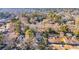 Panoramic aerial view of the neighborhood, nestled among trees and other residences at 4405 Boxwood St., Myrtle Beach, SC 29577