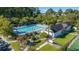 Resort-style community pool features lounge chairs and manicured landscaping at 4746 Harvest Dr., Myrtle Beach, SC 29579