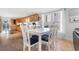 Bright kitchen with an adjoining dining area and natural light through a window at 607 18Th Ave. S, North Myrtle Beach, SC 29582