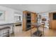 Modern kitchen featuring built-in microwave and oven plus stainless steel refrigerator at 607 18Th Ave. S, North Myrtle Beach, SC 29582