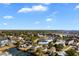 Aerial view of waterfront home in a serene location at 609 23Rd Ave. N, North Myrtle Beach, SC 29582