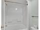 Full bathroom with a white shower-tub combination and modern fixtures at 6804 N Ocean Blvd. # 533, Myrtle Beach, SC 29572