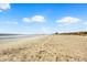 Expansive sandy beach and blue skies offering the perfect scenery for a relaxing day by the ocean at 6804 N Ocean Blvd. # 533, Myrtle Beach, SC 29572