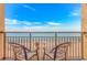 Relaxing balcony with seating overlooking the ocean at 6900 N Ocean Blvd. # 837, Myrtle Beach, SC 29572