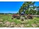 Outdoor equestrian statue surrounded by beautiful rose bushes on a sprawling horse farm at 694 Harrison Mill St., Myrtle Beach, SC 29579