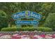 The Myrtle Beach welcome sign is beautifully landscaped with vibrant flowers and greenery at 694 Harrison Mill St., Myrtle Beach, SC 29579