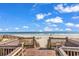 Stunning beach view from a wooden boardwalk with access to sandy shores at 7609 Brentwood Dr., Myrtle Beach, SC 29572