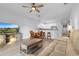 Inviting living room with open floor plan to the kitchen and dining, perfect for entertaining at 100 Cypress Point Ct. # 105, Myrtle Beach, SC 29579