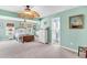 The main bedroom has a ceiling fan, lots of light and an attached bathroom at 109 Deer Tree Dr., Murrells Inlet, SC 29576