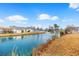 Picturesque pond view with a fountain surrounded by lush greenery, providing a tranquil and scenic backdrop at 109 Deer Tree Dr., Murrells Inlet, SC 29576