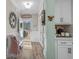 Inviting foyer with bench seating and a view of the front yard at 1118 Prescott Circle, Myrtle Beach, SC 29577