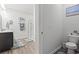 Bathroom with a walk-in shower, modern fixtures, and stylish decorations at 156 Legends Village Loop, Myrtle Beach, SC 29579
