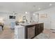 Spacious kitchen island with modern appliances and a view of the adjacent living area, great for Gathering gatherings at 156 Legends Village Loop, Myrtle Beach, SC 29579
