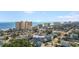 Expansive aerial view of the coast with an arrow pointing to 1607 Havens Dr and the vibrant buildings around it at 1607 Havens Dr., North Myrtle Beach, SC 29582