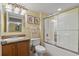 Bathroom featuring a shower/tub combination and single sink vanity at 1625 S Ocean Blvd. # 403, North Myrtle Beach, SC 29582