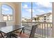 Balcony view overlooking a well-maintained neighborhood with lush landscaping and attractive residential buildings at 2241 Waterview Dr. # 527, North Myrtle Beach, SC 29582