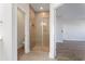 Modern bathroom featuring a glass enclosed shower with tile surround and bronze fixtures at 227 Walnut Grove Ct., Myrtle Beach, SC 29579