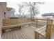 Outdoor deck featuring wood flooring and built-in bench seating at 300 19Th Ave. S, Myrtle Beach, SC 29577