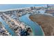 Aerial view of waterfront properties located on a beautiful waterway at 323 45Th Ave. N, North Myrtle Beach, SC 29582