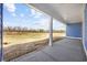 Outdoor living area overlooks future backyard at 3372 Gurley Rd., Loris, SC 29569