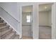 View to bedrooms up carpeted staircase at 491 Wagner Cir., Conway, SC 29526