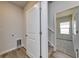 Hallway leads to carpeted staircase at 491 Wagner Cir., Conway, SC 29526