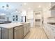 Spacious kitchen with a center island, stainless steel appliances, and white cabinetry at 511 Rose Fountain Dr., Myrtle Beach, SC 29579