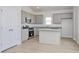 New kitchen with grey cabinets, granite countertops, and stainless steel appliances at 620 Mccorkle Place, Conway, SC 29526