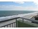 Breathtaking ocean view from balcony overlooking the beach and serene ocean at 1105 S Ocean Blvd. # 1004, Myrtle Beach, SC 29577