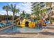 Fun submarine themed play area by the pool with lounge seating at 1105 S Ocean Blvd. # 1004, Myrtle Beach, SC 29577