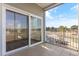 Balcony with sliding glass doors overlooking water at 117 Ella Kinley Circle # 201, Myrtle Beach, SC 29588