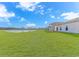 Backyard of a home featuring a pond and lush green grass at 1329 Palm Springs Paloma Dr, Longs, SC 29568