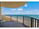 Scenic balcony featuring beautiful ocean views and comfortable seating at 1425 S Ocean Blvd. # 7C, North Myrtle Beach, SC 29582