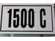 Close up of address sign showing '1500-C' in black lettering on white background at 1500 Deer Creek Rd. # C, Surfside Beach, SC 29575