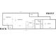 Floor plan shows layout of home, noting locations for Carolina room, Gathering room, laundry, kitchen and bathroom at 1500 Deer Creek Rd. # C, Surfside Beach, SC 29575