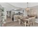 Open-concept space with kitchen, dining, and living areas, with great natural light and ocean views at 1625 S Ocean Blvd. # 1810, North Myrtle Beach, SC 29582
