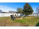 Backyard area with an inviting fire pit and comfortable seating, ideal for relaxing evenings outdoors at 182 Tibton Circle, Myrtle Beach, SC 29588