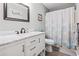 Bathroom with a marble countertop and a sleek, modern black faucet fixture at 1891 Colony Dr. # 15-G, Surfside Beach, SC 29575