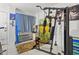 A small exercise area has a multi gym and decor at 2001 S Ocean Blvd. # 209, Myrtle Beach, SC 29577