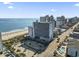 Aerial view of a beach resort near the ocean offers beach access and nearby attractions at 2001 S Ocean Blvd. # 209, Myrtle Beach, SC 29577