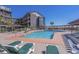 Relax by the refreshing pool area with comfortable lounge chairs and direct access to the beach at 207 3Rd Ave. N # 348, North Myrtle Beach, SC 29582