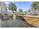 Front porch with wooden railings and a view of the street at 2192 Bell Rd., Longs, SC 29568