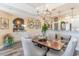 Cozy dining room showcases an arched buffet area with built-in cabinets and a view to the kitchen at 233 Banbury Ln. # 302, Little River, SC 29566