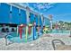 Fun splash pad with colorful water features and submarine structure near pool at resort at 2401 S Ocean Blvd. # 359, Myrtle Beach, SC 29577