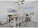 Bright home office with desk, workstation and shelving with modern decorations at 2815 Eclipse Dr., Myrtle Beach, SC 29577