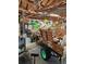 A garage or workshop area with custom motorized seats on wheels and shark themed decor at 354 Deer Run Ave., Georgetown, SC 29440