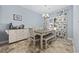 Charming dining room featuring a table with chairs, a bench, and a coffee bar area at 357 Cabo Loop, Myrtle Beach, SC 29588