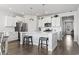 Bright, eat-in kitchen featuring white cabinets and stainless steel appliances at 360 Cattle Drive Circle, Myrtle Beach, SC 29588