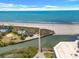 Beautiful aerial shot of the resort featuring a pool, beach access and water way views at 415 Ocean Creek Dr. # 2359, Myrtle Beach, SC 29572