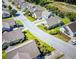 Aerial view of the neighborhood showcasing well-maintained homes and landscaping at 4305 Rivergate Ln., Little River, SC 29566